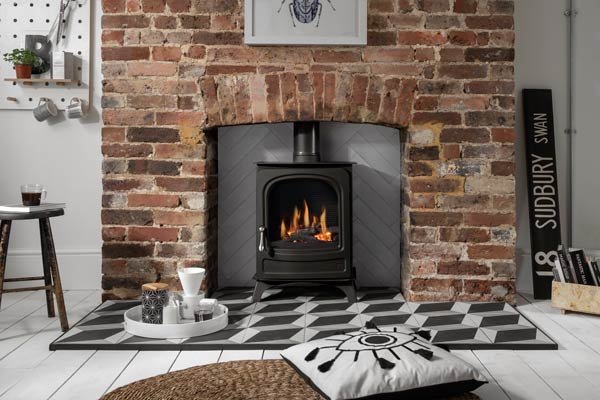 Holborn Gas stove in Midnight Black