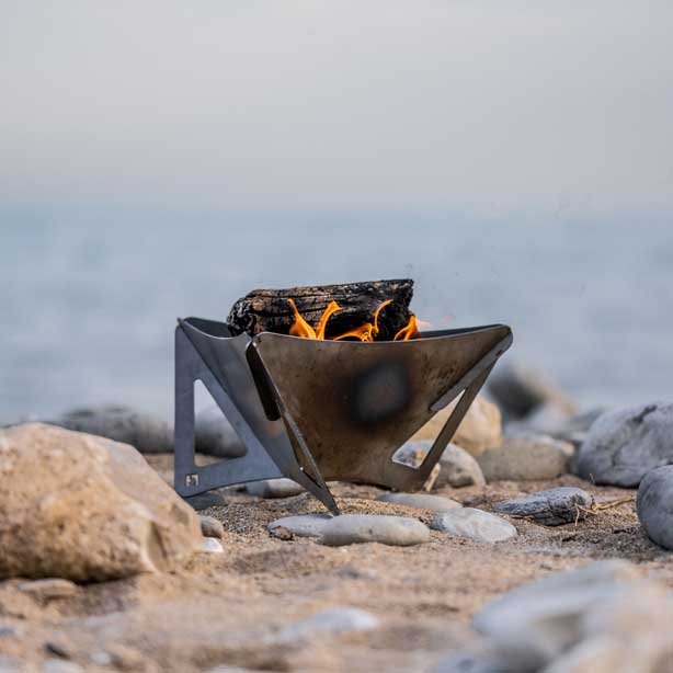 Delta Fire pit at the beach