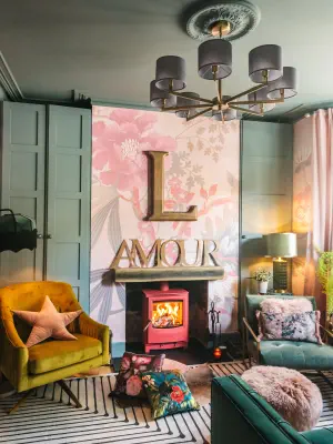 Arada Farringdon shown in Spice red colourway, photograph by layered.home