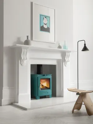 Hamlet Solution 5 stove shown in Miami blue colourway